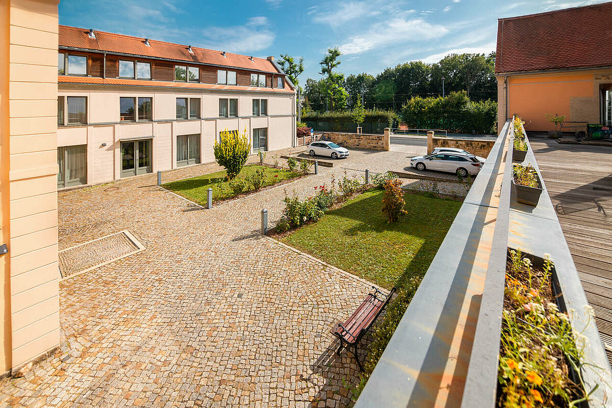 Parkplatz vor der Senioren-Residenz "In der Alten Mälzerei"