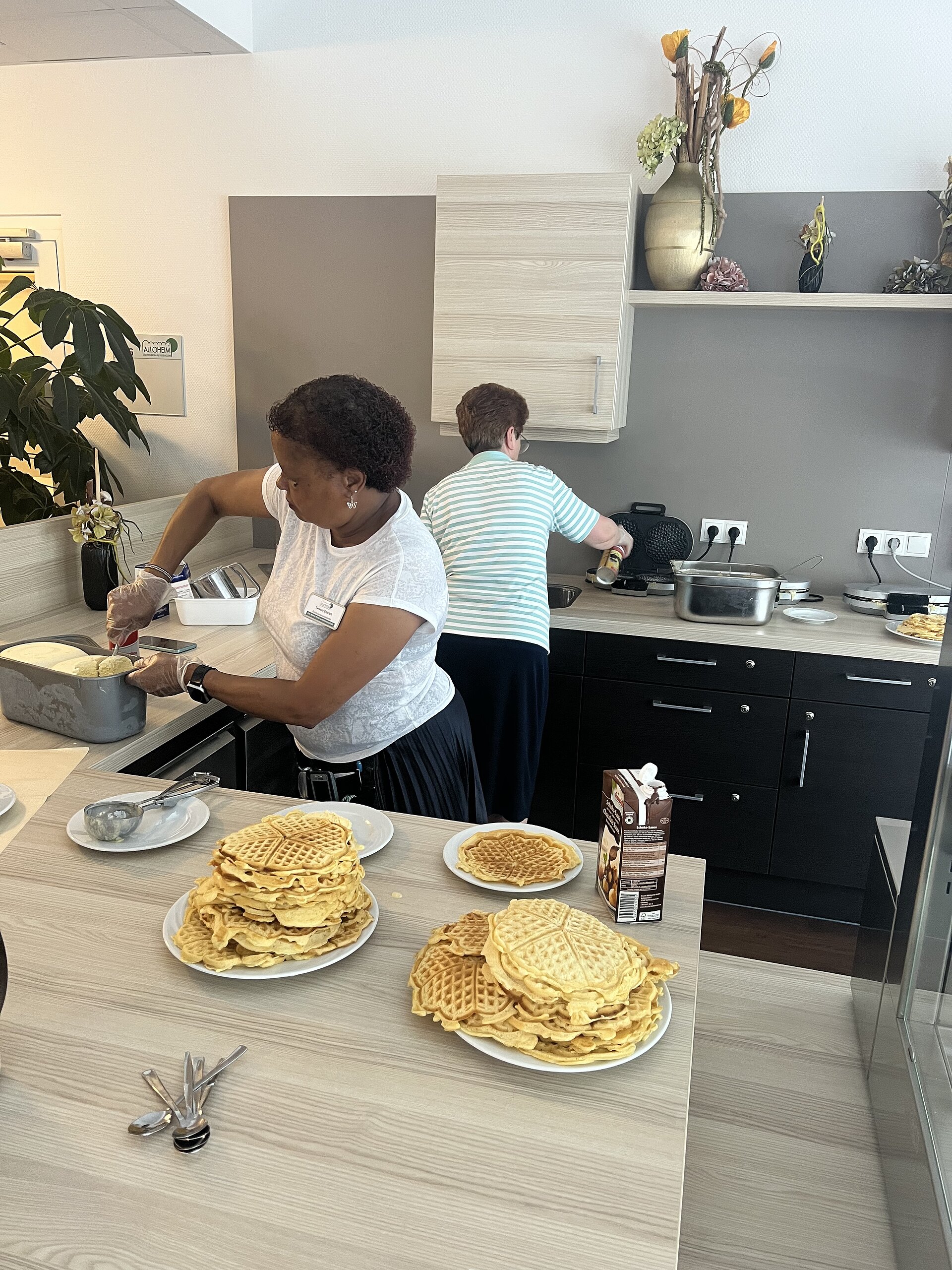 Waffeln Produktion