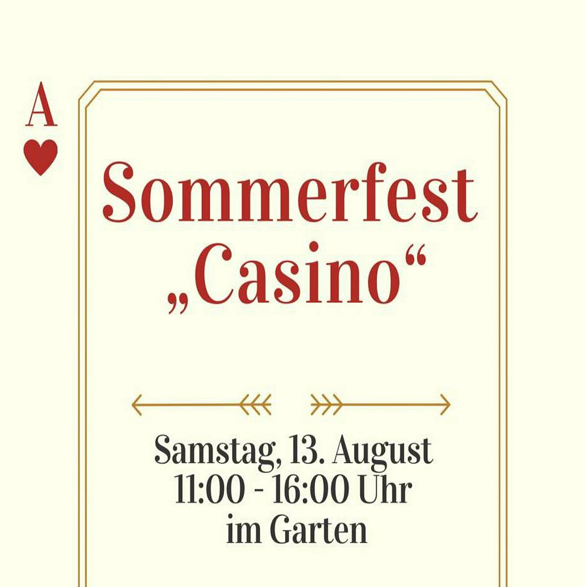 Einladung zum Sommerfest im Pflegeheim "Kruppstraße" in Düsseldorf