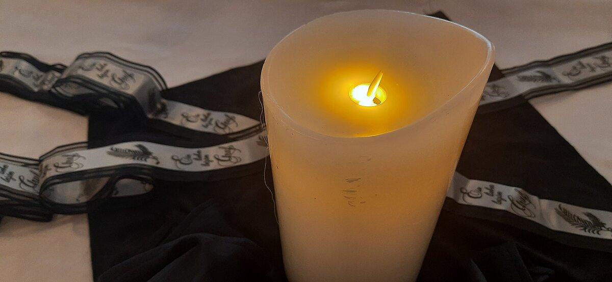 Eine Kerze zur Erinnerung