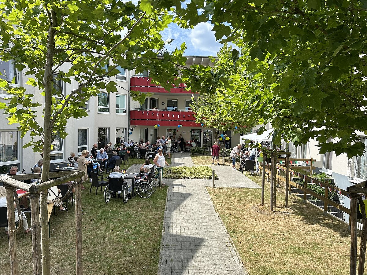Blick auf das Sommerfest
