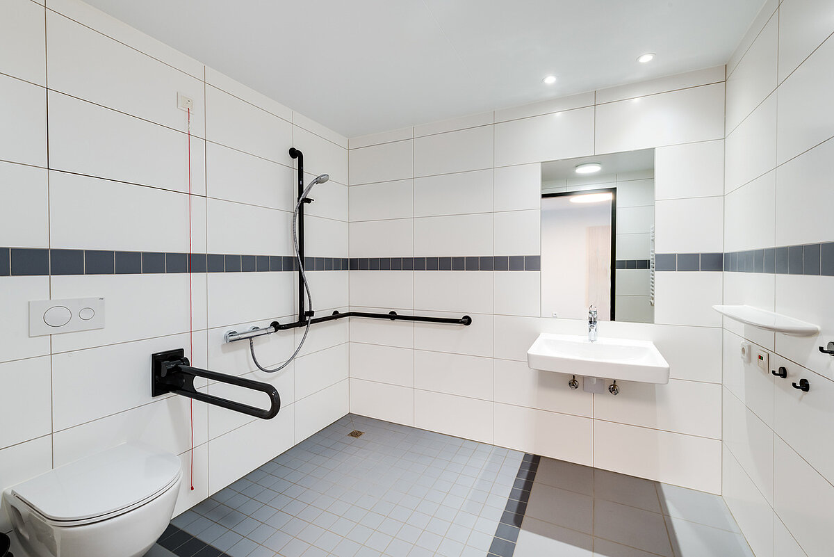 Badezimmer im Seniorenheim in Schleswig