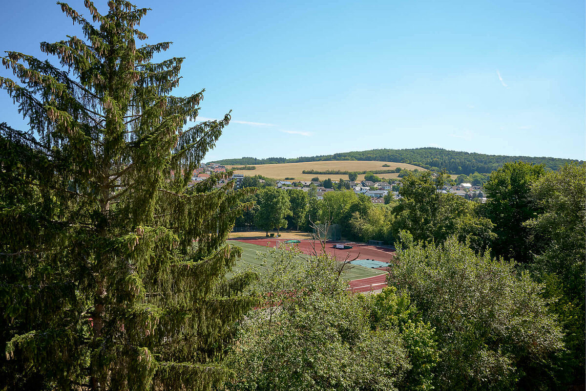 Aussicht aus dem Pflegeheim Weilmünster