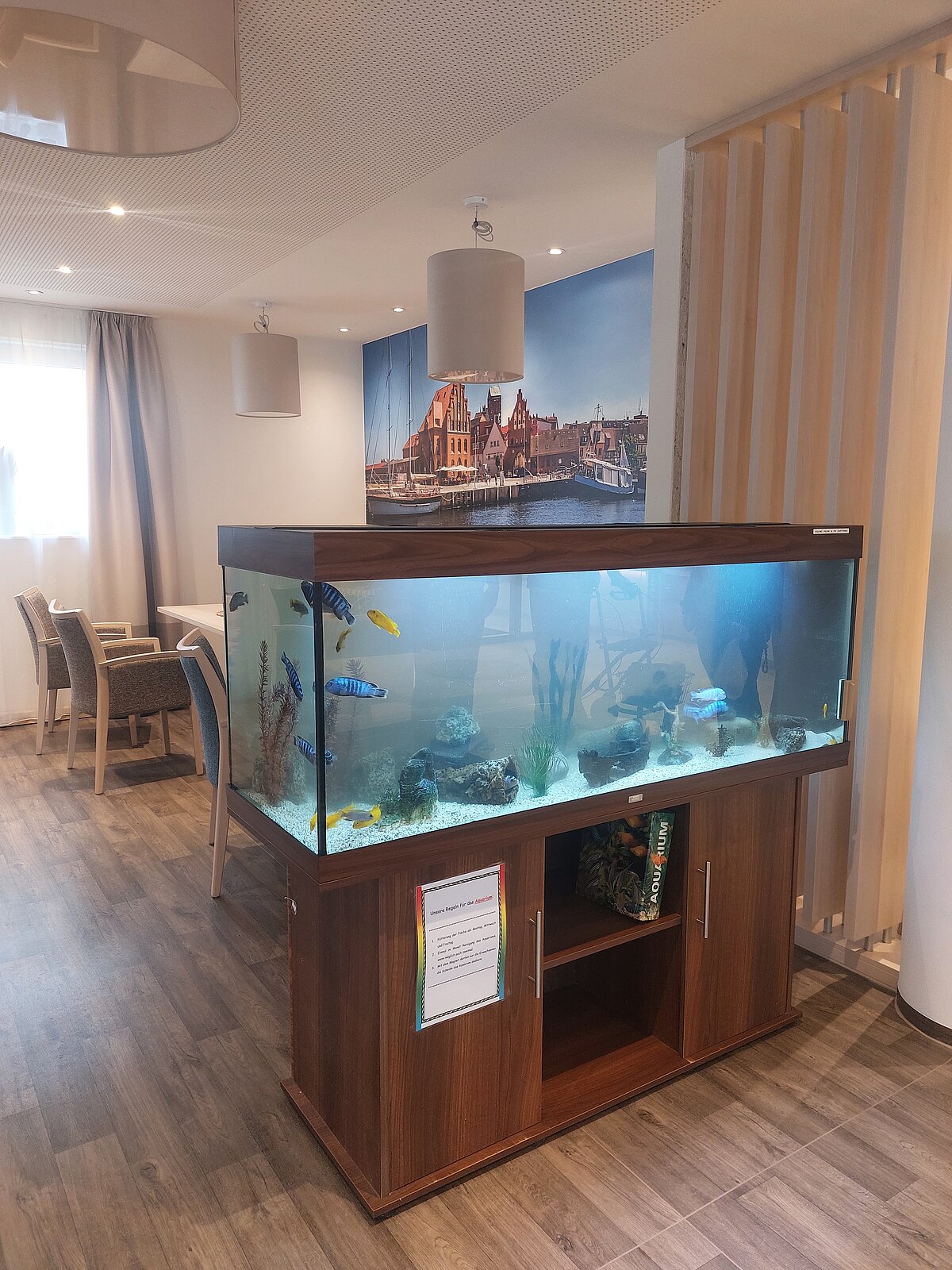 Aquarium im Foyer