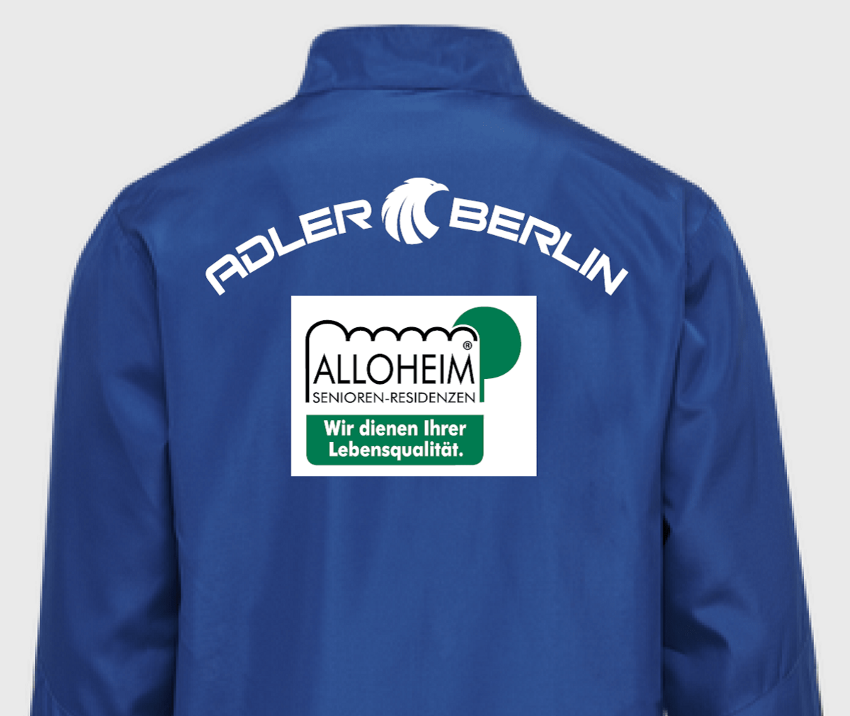 Trikot Adler Berlin mit Logo Alloheim Senioren-Residenzen