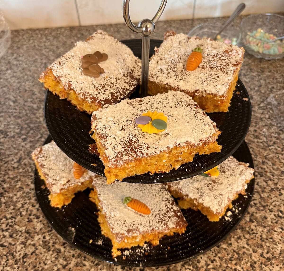 hausgemachter Karottenkuchen zu Ostern