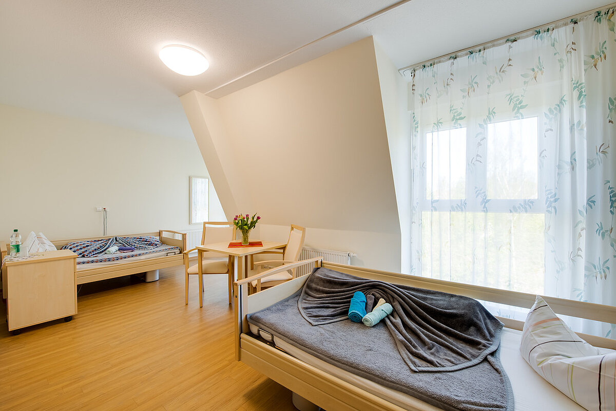Doppelzimmer im Senterra Pflegezentrum Chemnitz