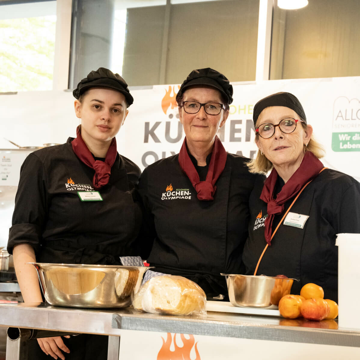 Team "Küchenchaoten" aus Rheine bei der Alloheim Küchenolympiade