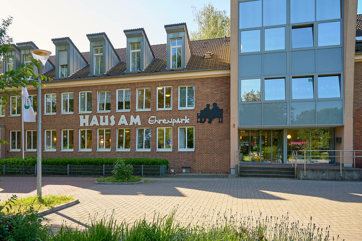 Haupteingang Haus am Ehrenpark in Bottrop