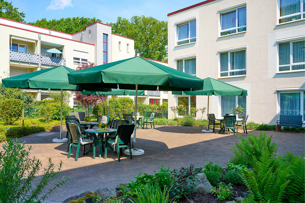 Terrasse des Altenheims Jakobus-Stift An der Kreuzkirche in Hamm