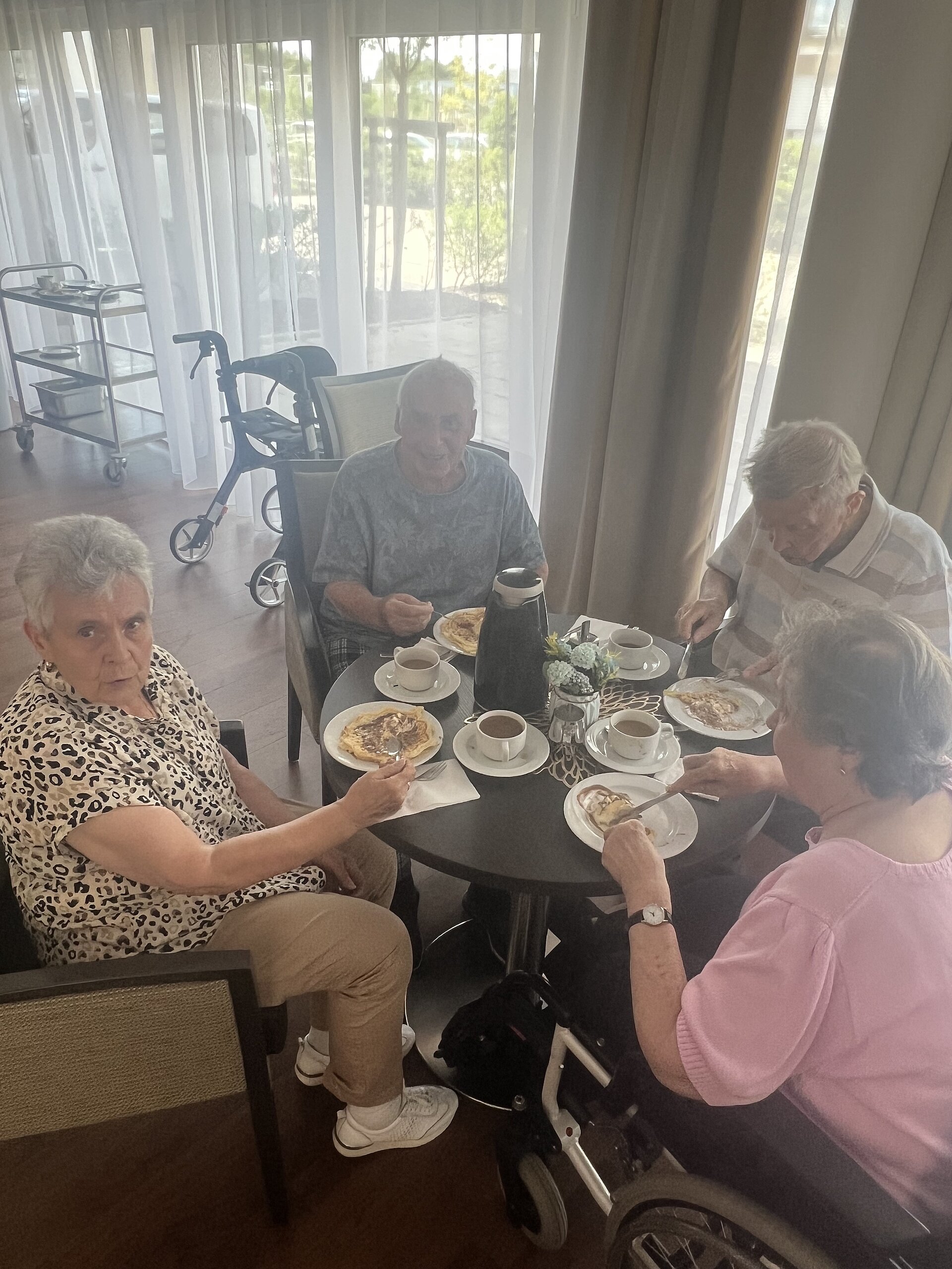 Waffeln essen