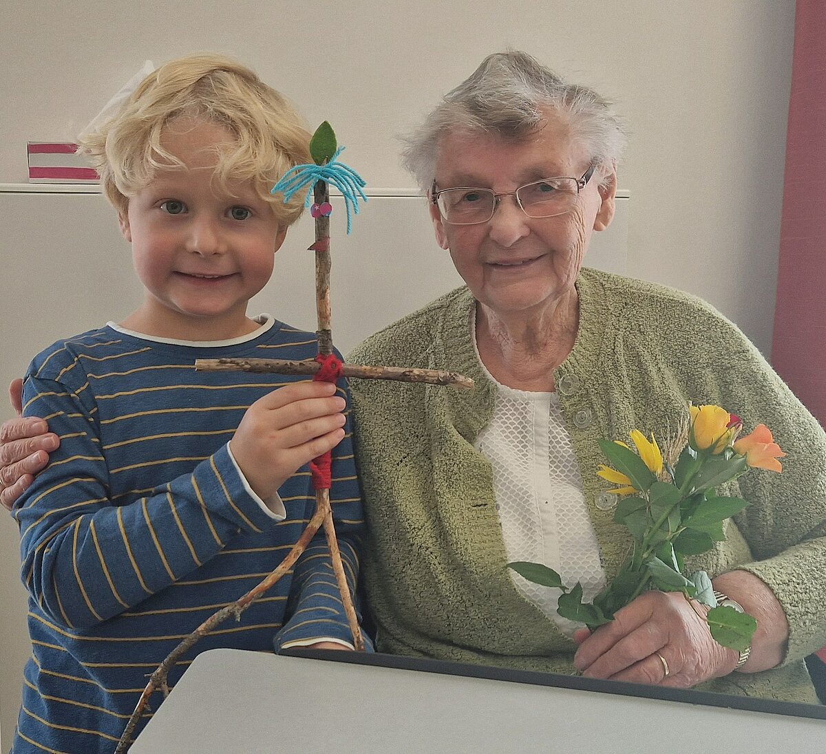 Bewohnerin mit Kindergartenkind