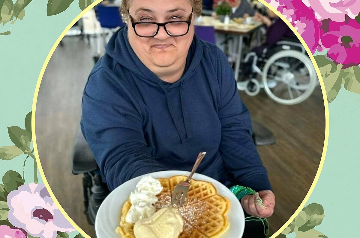 Waffeln und gute Laune