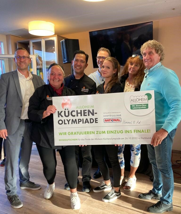 Team des Pflegeheims "Kruppstraße" bei der Alloheim Küchenolympiade