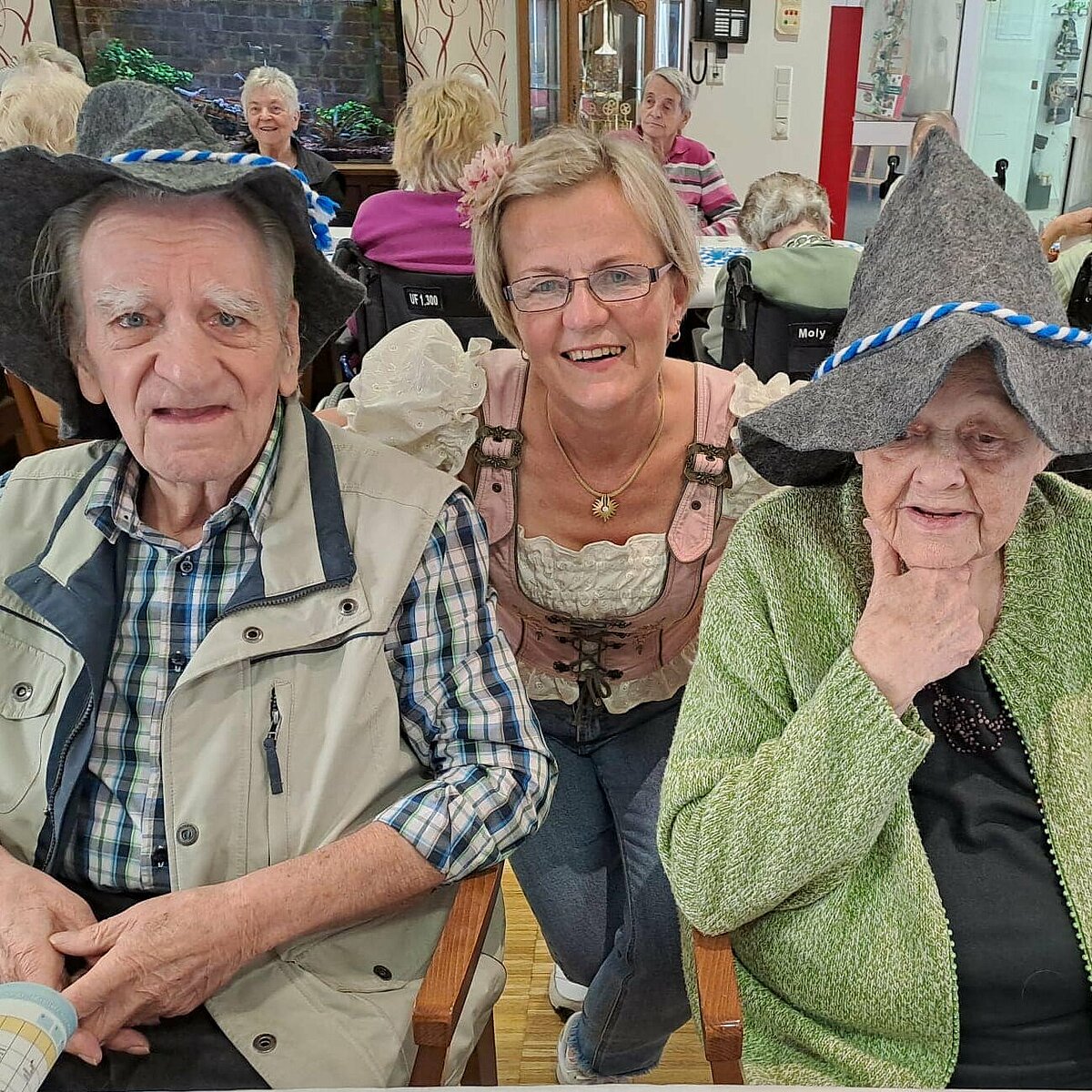 Oktoberfest Bewohner feiern