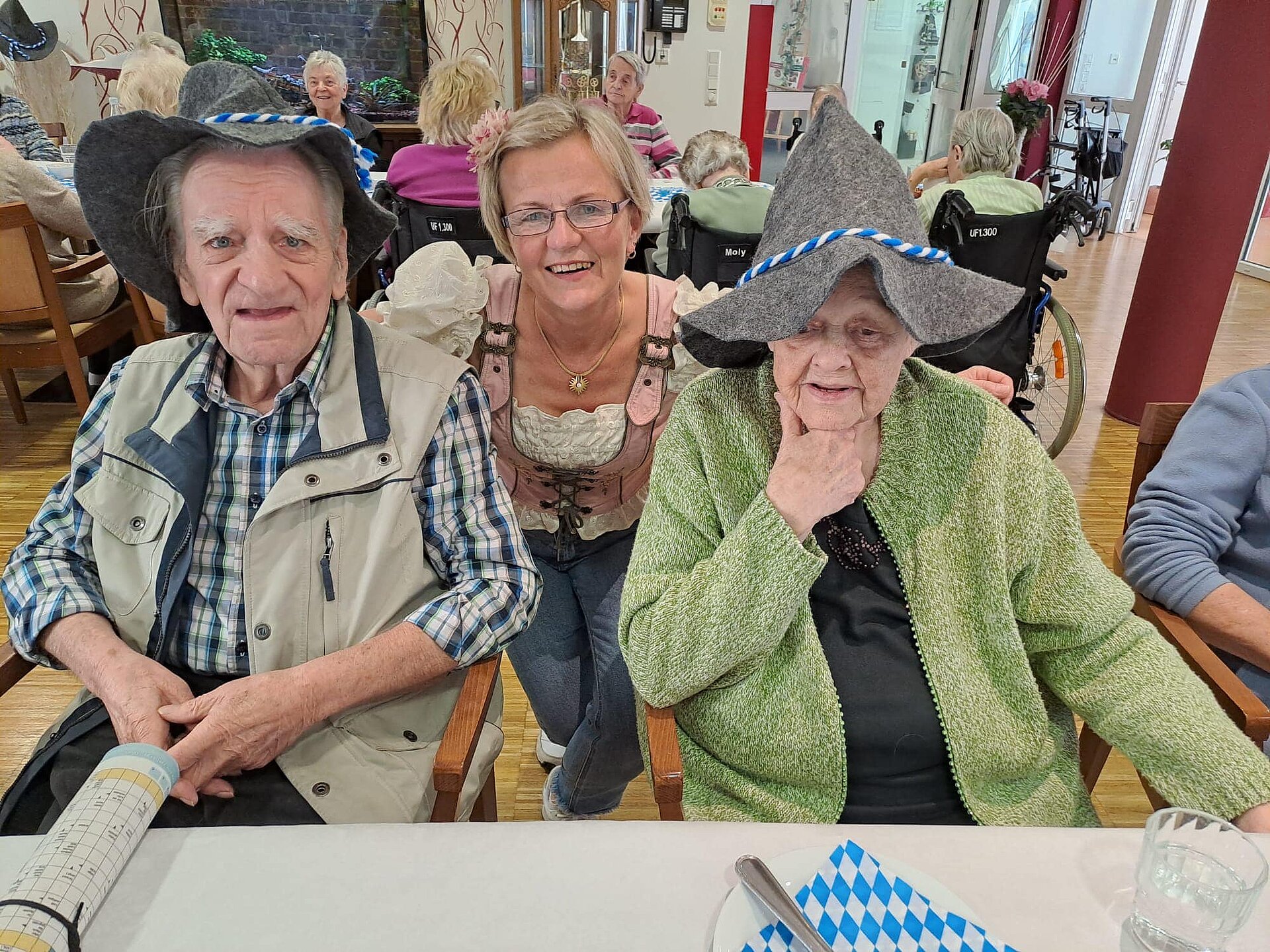 Oktoberfest Bewohner feiern