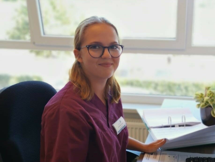 Samantha Kopic, Pflege-Azubi im Seniorenzentrum „AGO Eschweiler“