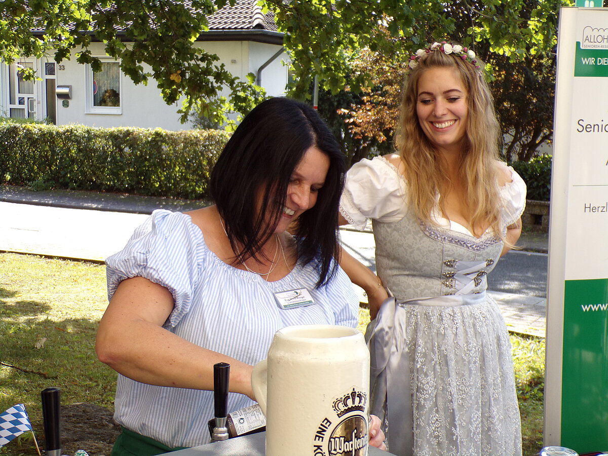 Oktoberfest Annerod Bier zapfen