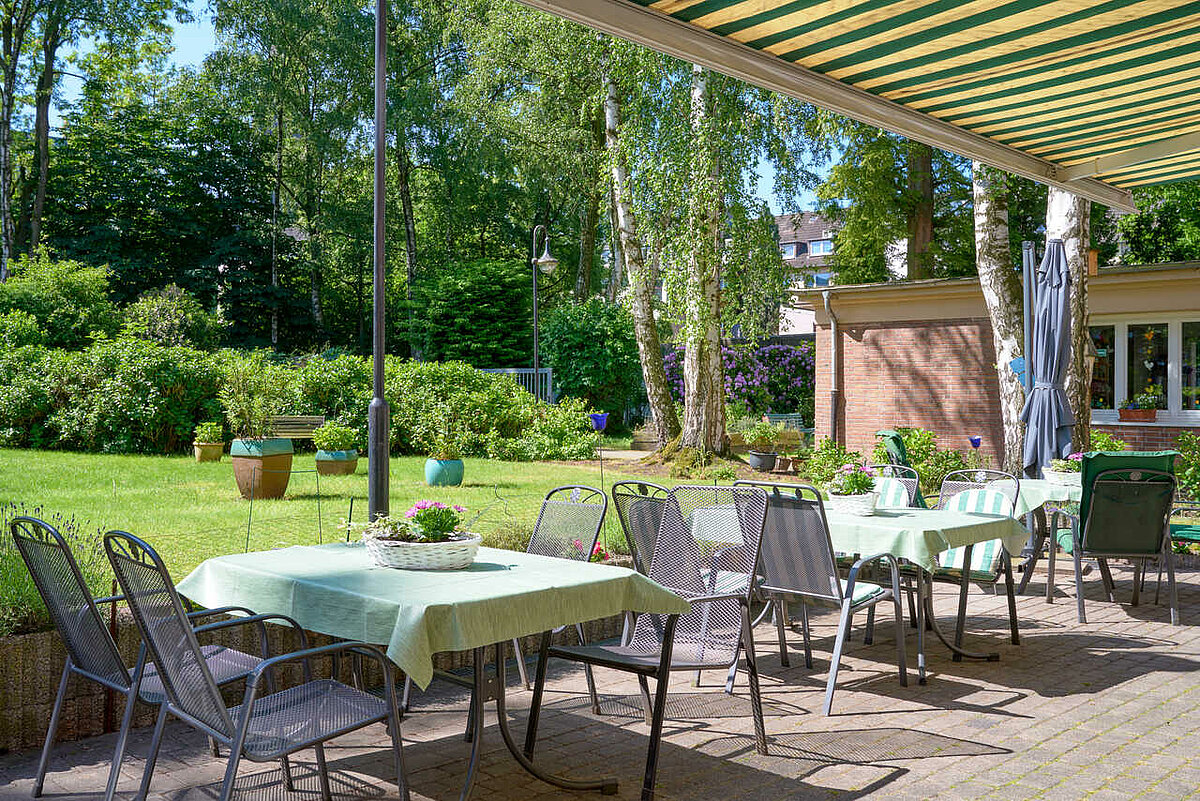 Terasse Haus am Ehrenpark Seniorenheim