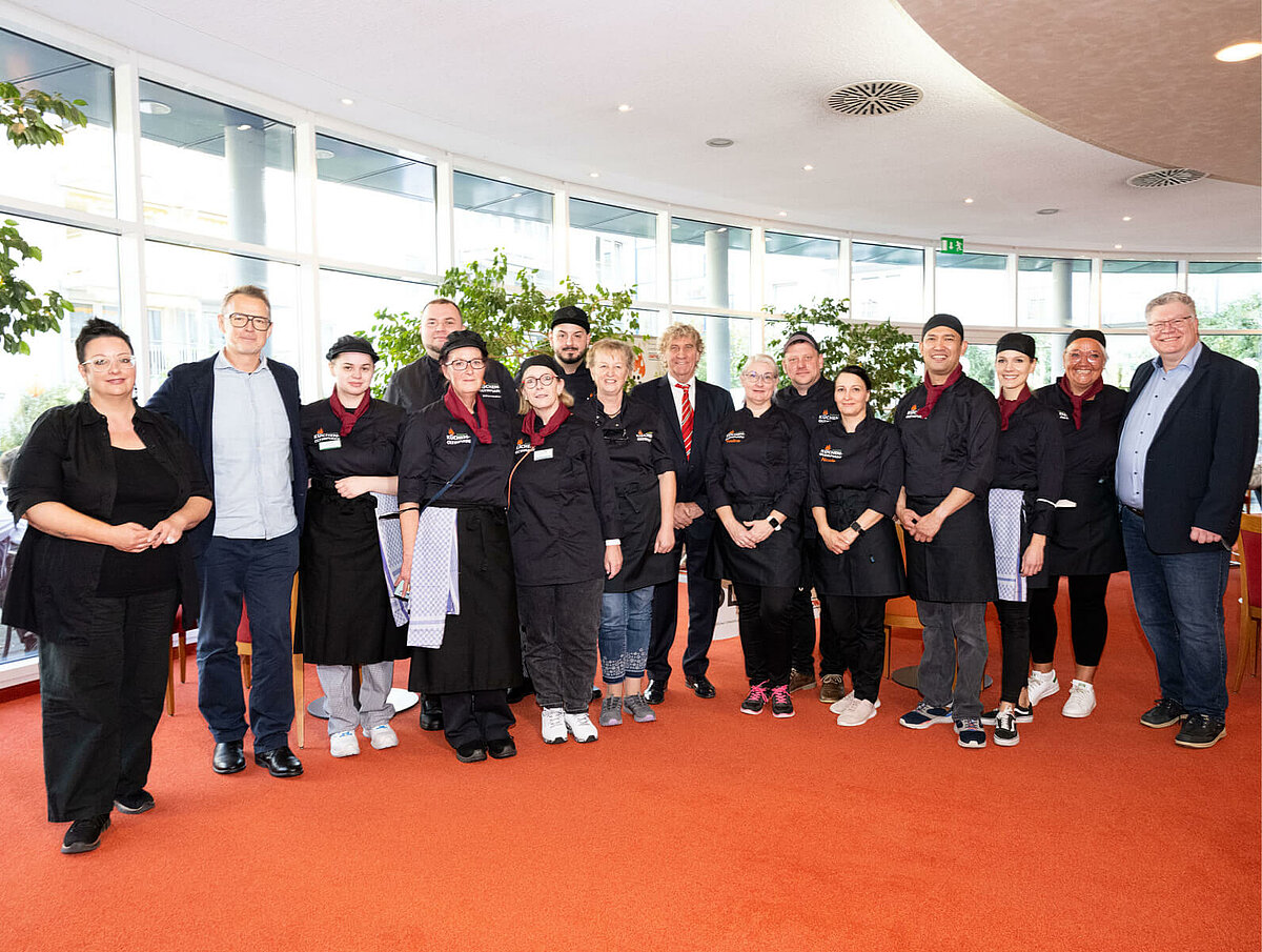 Team beim Finale der Alloheim Küchenolympiade