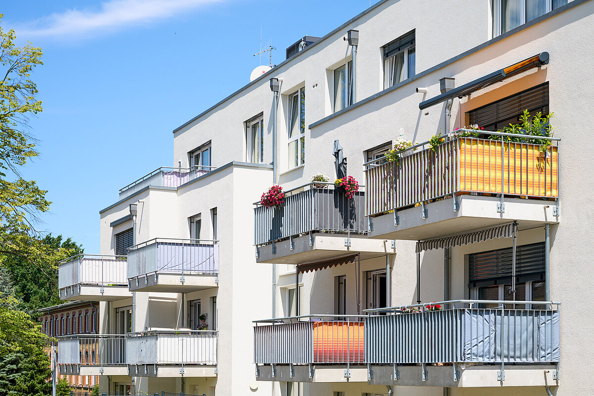 Balkone der Senioren-Residenz Limbach-Oberfrohna