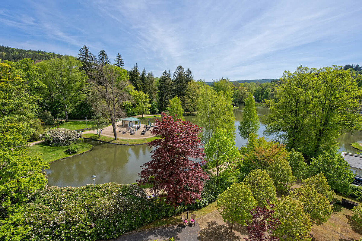Ausblick auf den See von der Senioren-Residenz "Haus am See"