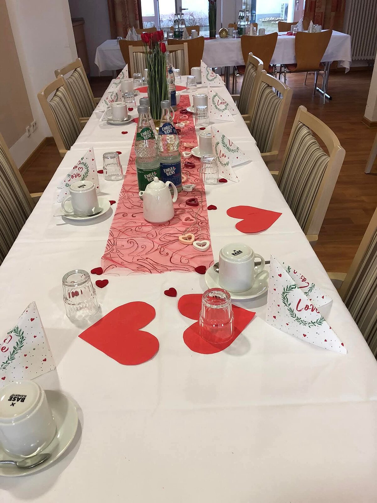 Valentinstag wurde mit einem Frühstück gefeiert