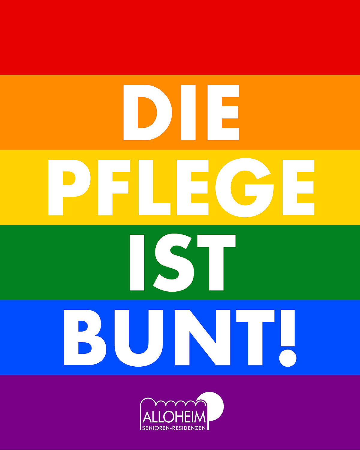 DIE PFLEGE IST BUNT!