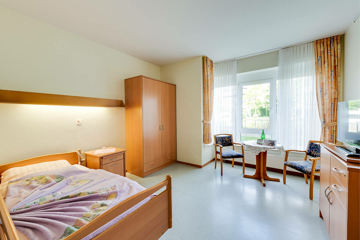 Einzelzimmer im Pflegeheim "Bockum" in Hamm