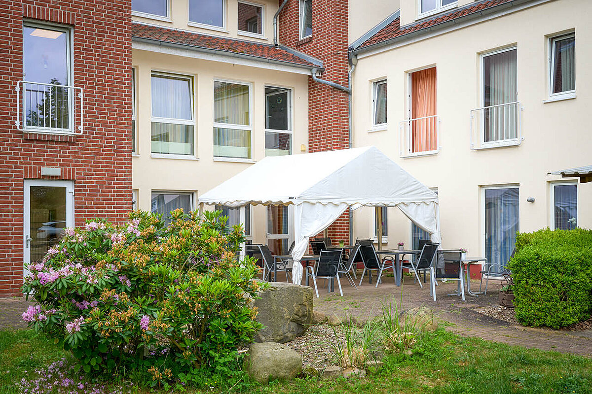 Garten mit Pavillon im Dorotheenhof