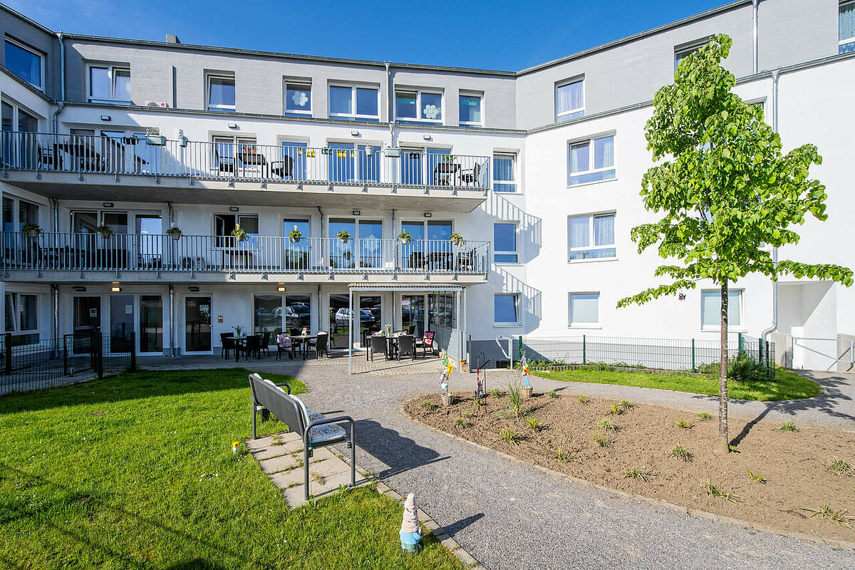 Terrasse des Pflegeheim Alloheim in Borken