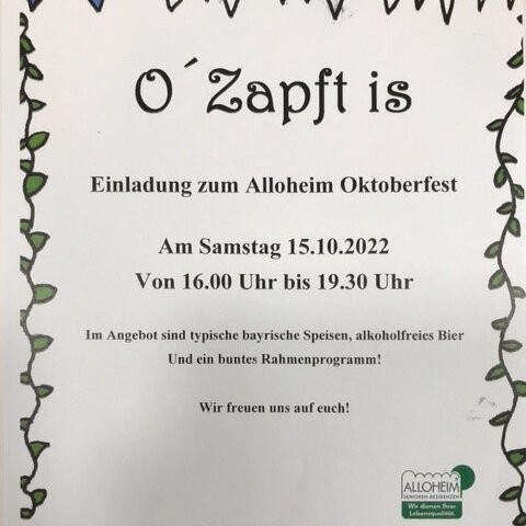 Einladung Oktoberfest