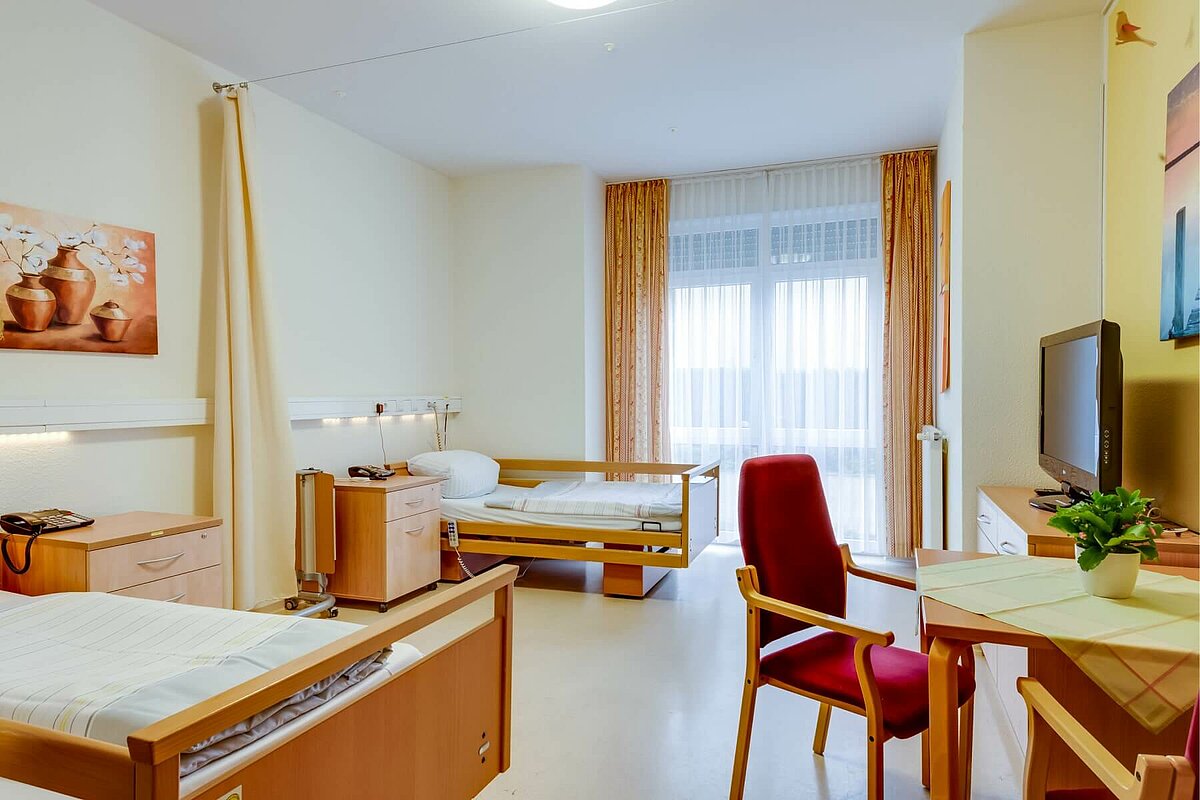 Doppelzimmer im Pflegeheim "Am Schillerplatz" in Hamm