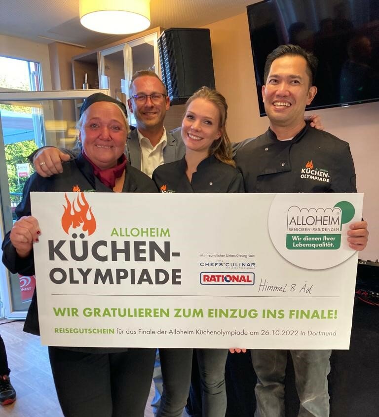 Team des Pflegeheims "Kruppstraße" bei der Alloheim Küchenolympiade