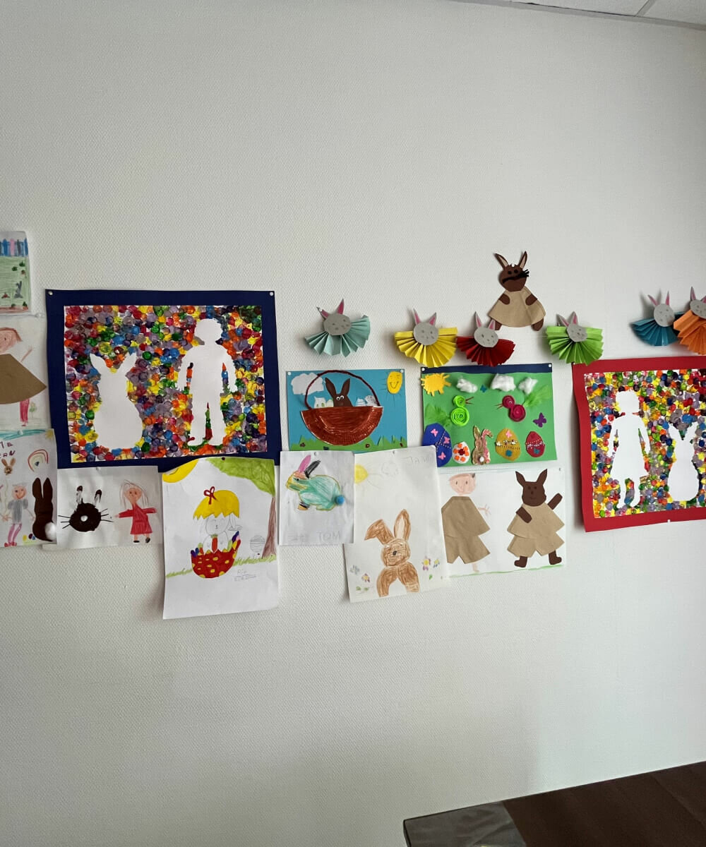 Osterbilder von Kindern für das Pflegeheim Kurler Busch in Dortmund