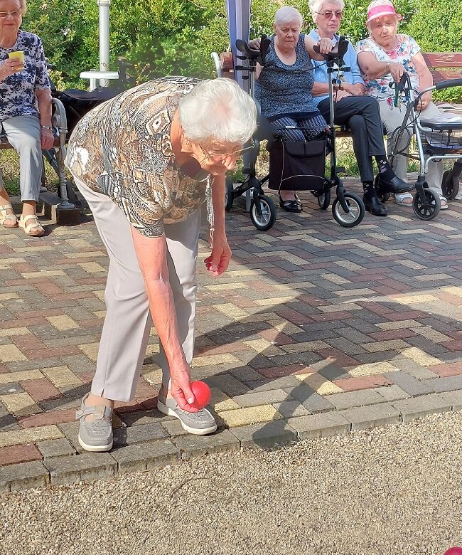 Konzentration vor dem Wurf