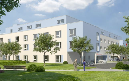 Grafik der neu eröffneten Alloheim Senioren-Residenz in Düsseldorf Gerresheim