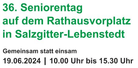 Einladung zum Seniorentag