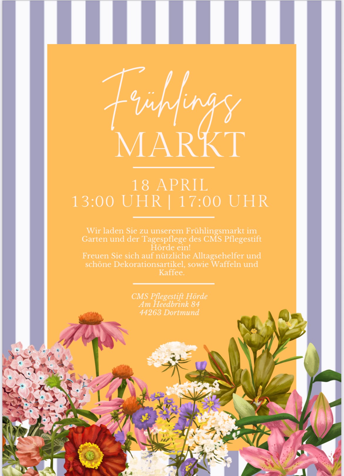 Frühling Markt Dekoration Plakat
