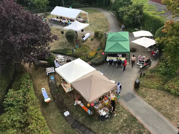 Sommerfest in Einrichtungsgarten