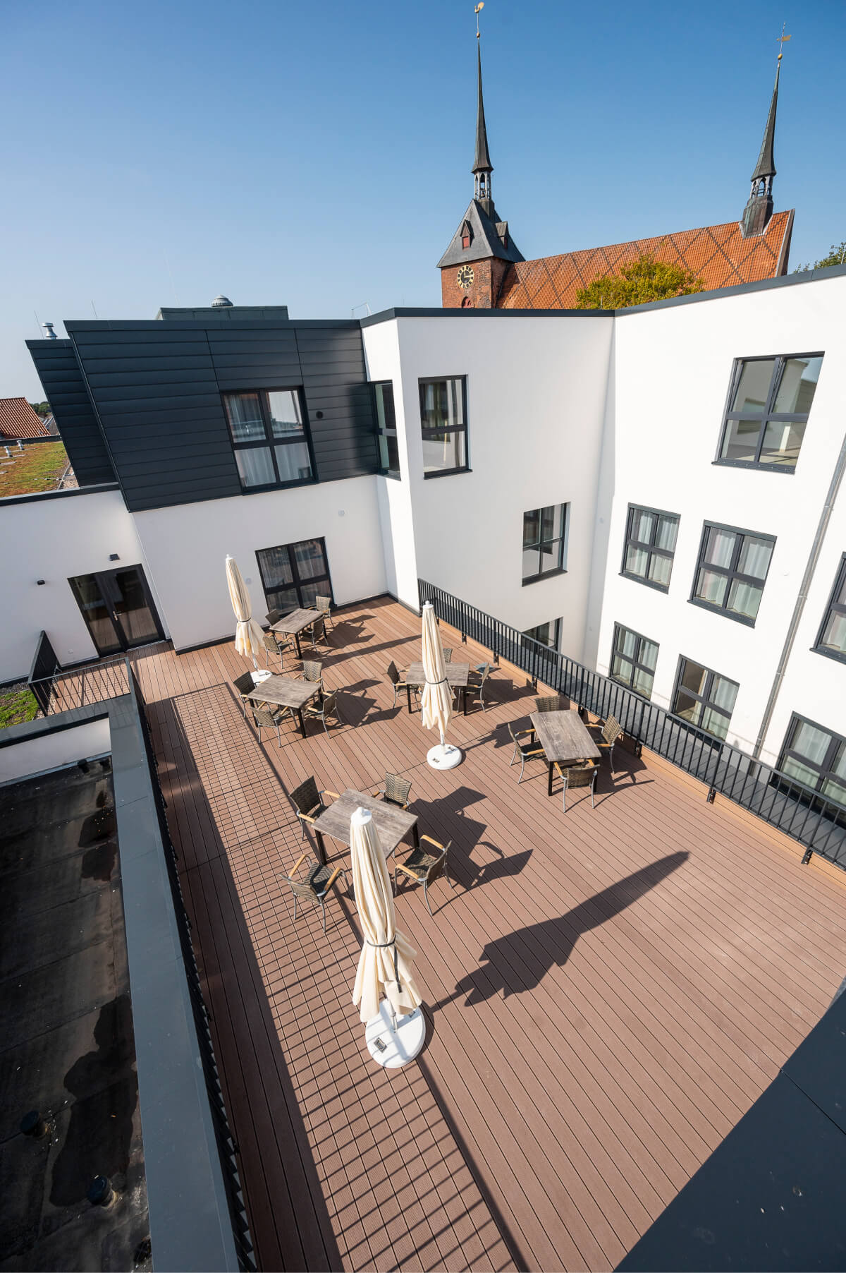 Dachterrasse des Seniorenheims in Rendsburg