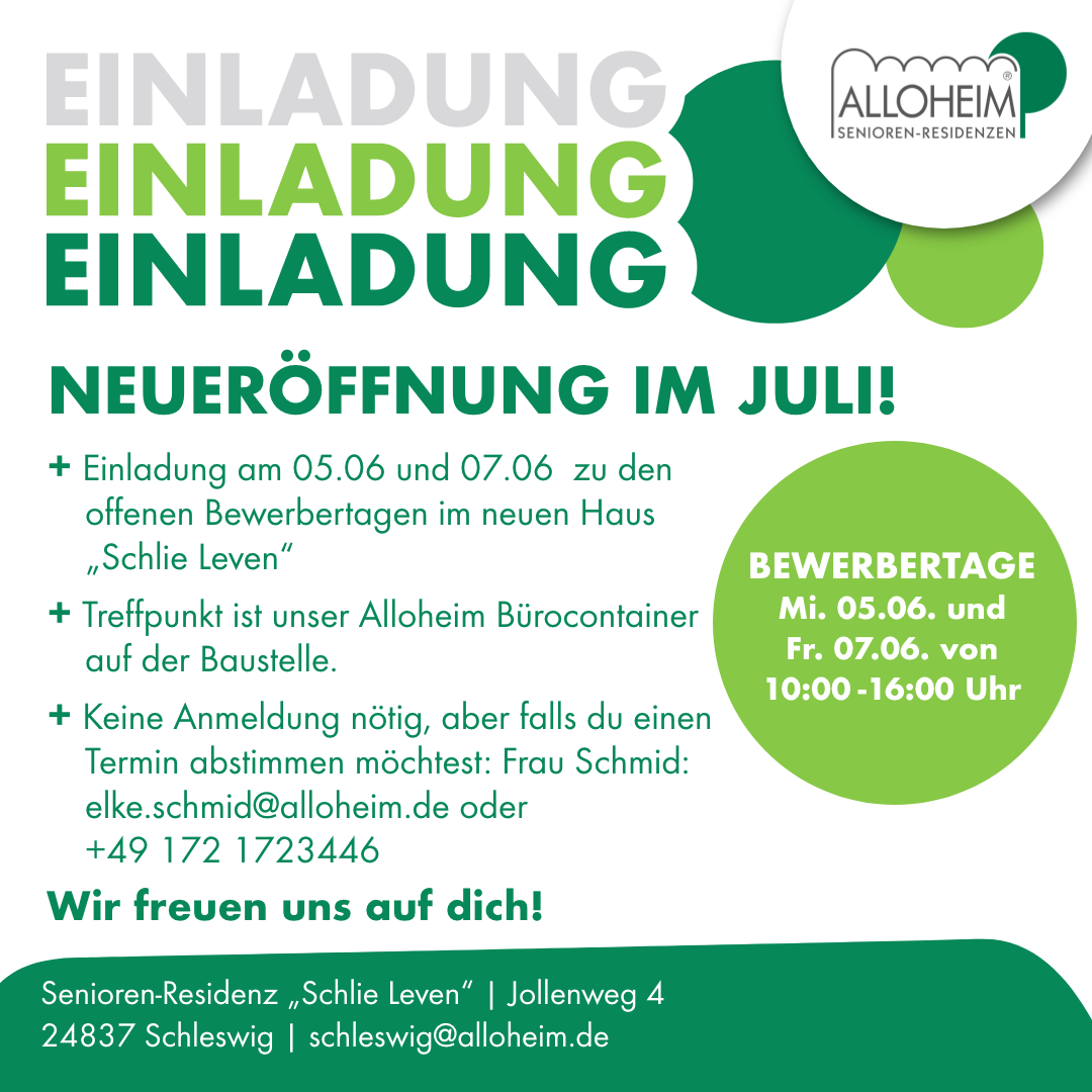 Einladung zum Bewerbertag