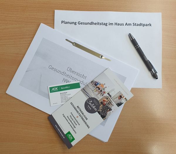 Planung Gesundheitstag