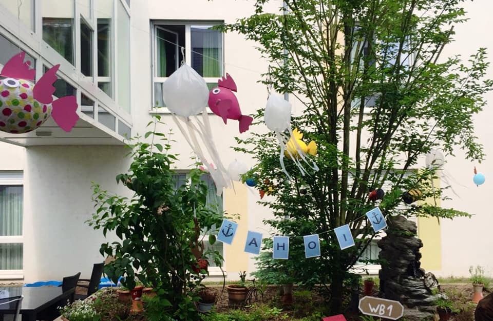 Dekoration zum Tag des Meeres im Seniorenzentrum AGO Trier
